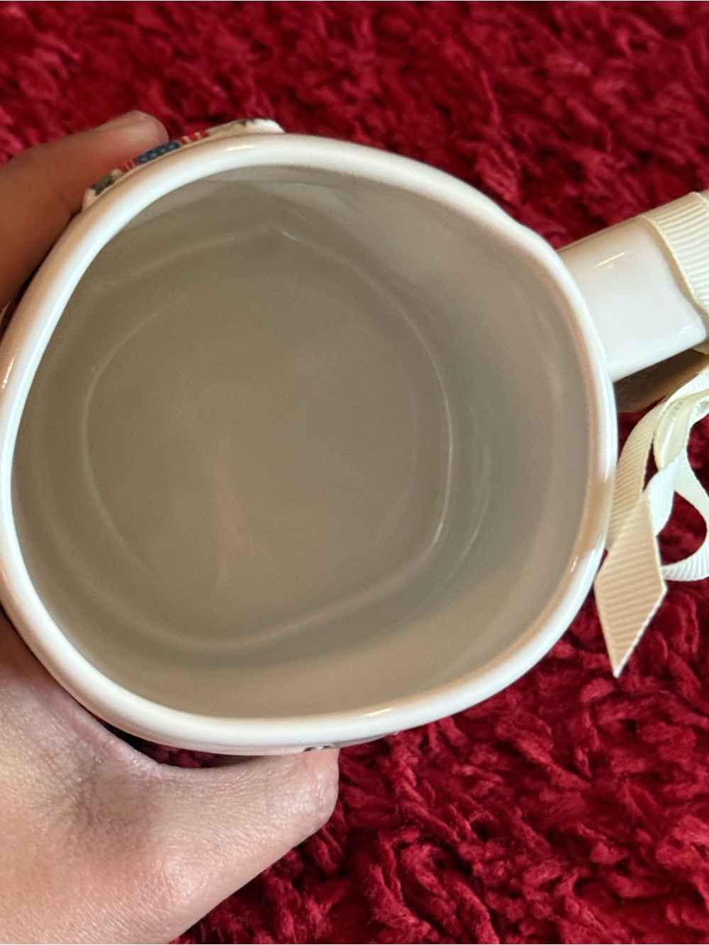 Rae Dunn Double-sided White Mug with 3D farm Animals 'BARN IN THE U.S.A.' NWT - Picture 6 of 6